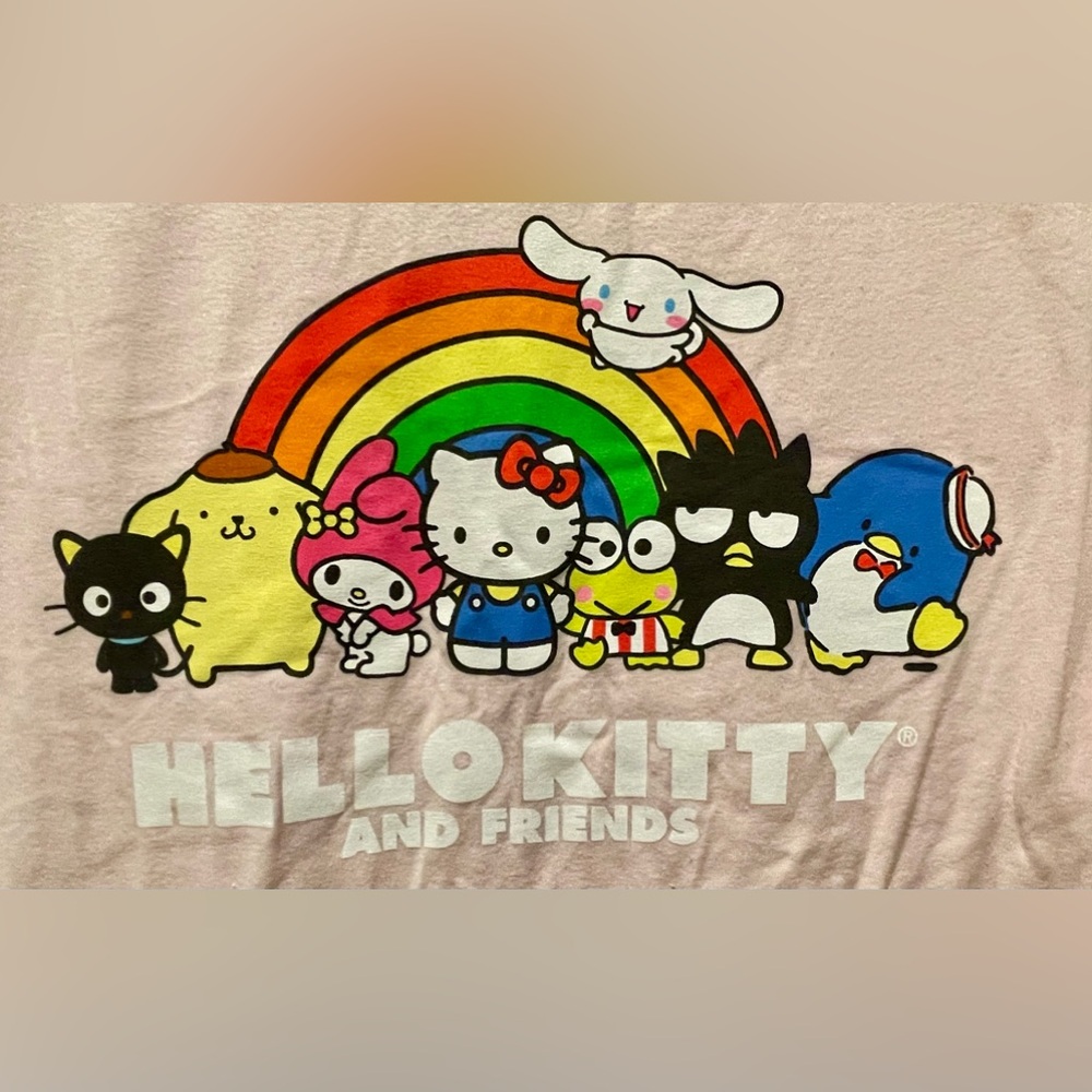 Bioworld Hello Kitty and Friends Short Sleeve Shirt Men’s Large (42/44) Unisex